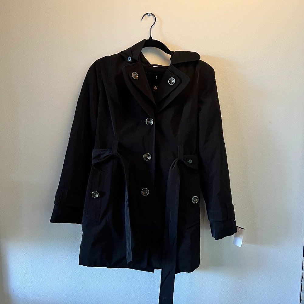 London Fog Black Trench Coat
